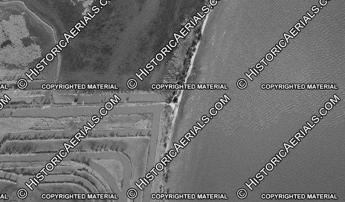 Enrico Fermi Nuclear Generating Station - 1955 Aerial Lagoona Beach (newer photo)